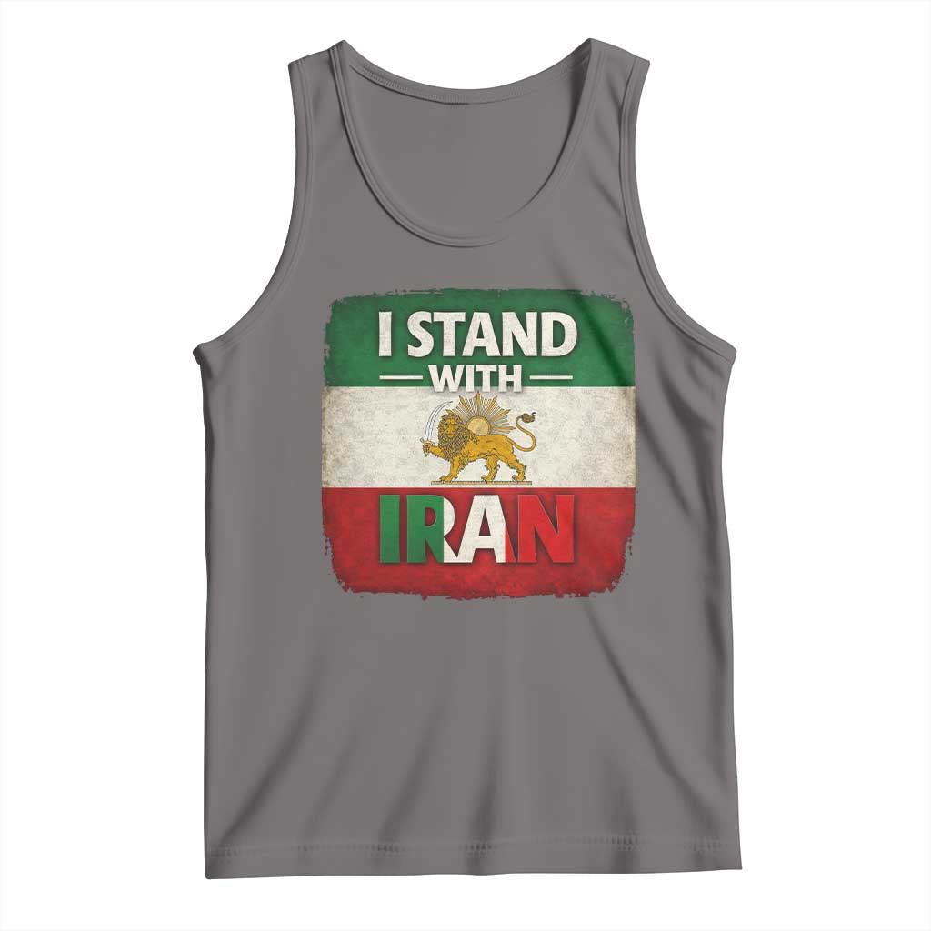 I Stand With Iran Tank Top Free Iran Support Persian Lion Flag