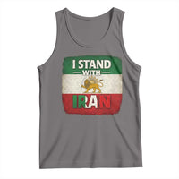 I Stand With Iran Tank Top Free Iran Support Persian Lion Flag