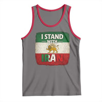 I Stand With Iran Tank Top Free Iran Support Persian Lion Flag