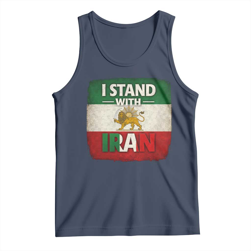 I Stand With Iran Tank Top Free Iran Support Persian Lion Flag