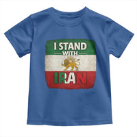 I Stand With Iran Toddler T Shirt Free Iran Support Persian Lion Flag