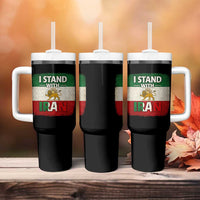 I Stand With Iran Tumbler With Handle Free Iran Support Persian Lion Flag