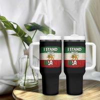 I Stand With Iran Tumbler With Handle Free Iran Support Persian Lion Flag