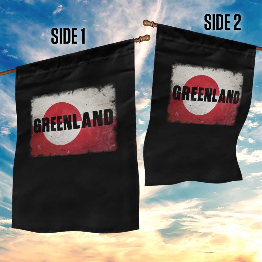 Greenland Pride Patriotic Greenlander Heritage Vintage Flag Garden Flag