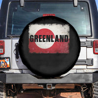 Greenland Pride Patriotic Greenlander Heritage Vintage Flag Spare Tire Cover