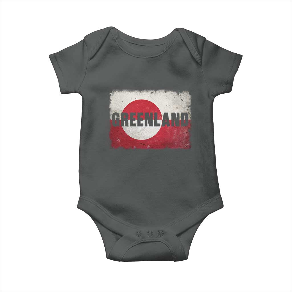 Greenland Pride Patriotic Greenlander Heritage Vintage Flag Baby Onesie