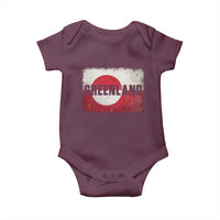 Greenland Pride Patriotic Greenlander Heritage Vintage Flag Baby Onesie