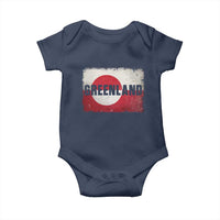 Greenland Pride Patriotic Greenlander Heritage Vintage Flag Baby Onesie