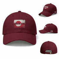 Greenland Pride Patriotic Greenlander Heritage Vintage Flag Baseball Cap