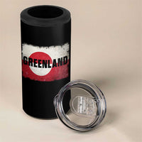 Greenland Pride Patriotic Greenlander Heritage Vintage Flag 4 in 1 Can Cooler Tumbler