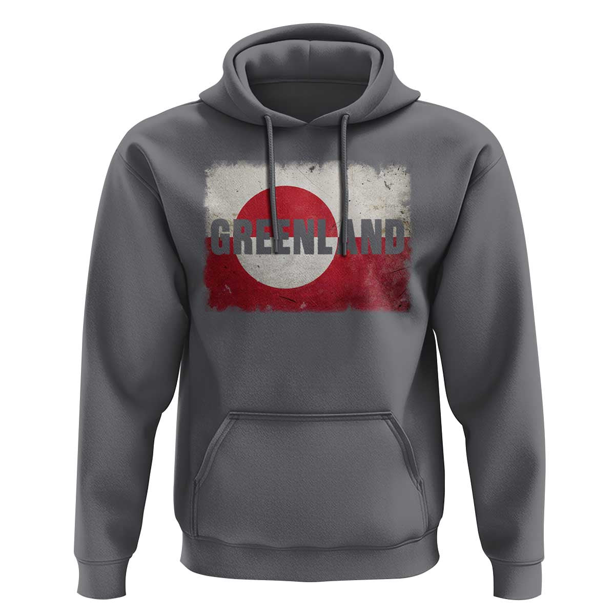 Greenland Pride Patriotic Greenlander Heritage Vintage Flag Hoodie