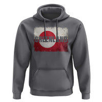 Greenland Pride Patriotic Greenlander Heritage Vintage Flag Hoodie