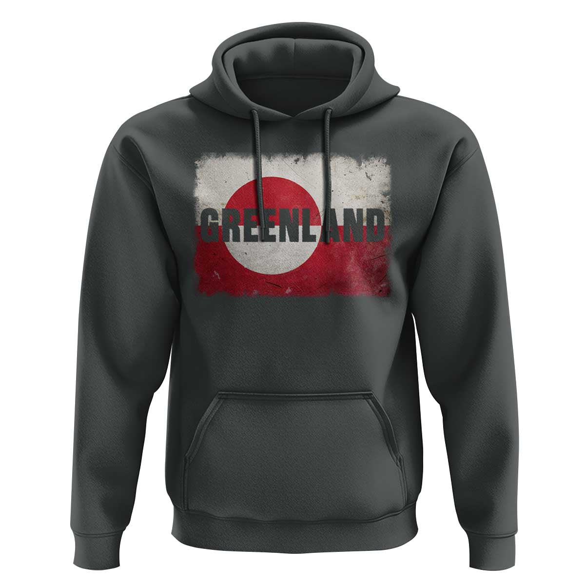 Greenland Pride Patriotic Greenlander Heritage Vintage Flag Hoodie