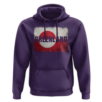 Greenland Pride Patriotic Greenlander Heritage Vintage Flag Hoodie