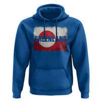 Greenland Pride Patriotic Greenlander Heritage Vintage Flag Hoodie