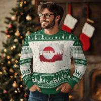 Greenland Pride Patriotic Greenlander Heritage Vintage Flag Ugly Christmas Sweater