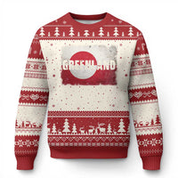 Greenland Pride Patriotic Greenlander Heritage Vintage Flag Ugly Christmas Sweater