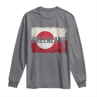 Greenland Pride Patriotic Greenlander Heritage Vintage Flag Long Sleeve Shirt