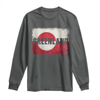 Greenland Pride Patriotic Greenlander Heritage Vintage Flag Long Sleeve Shirt