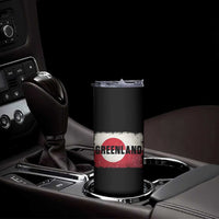 Greenland Pride Patriotic Greenlander Heritage Vintage Flag Skinny Tumbler
