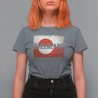 Greenland Pride Patriotic Greenlander Heritage Vintage Flag T Shirt For Women