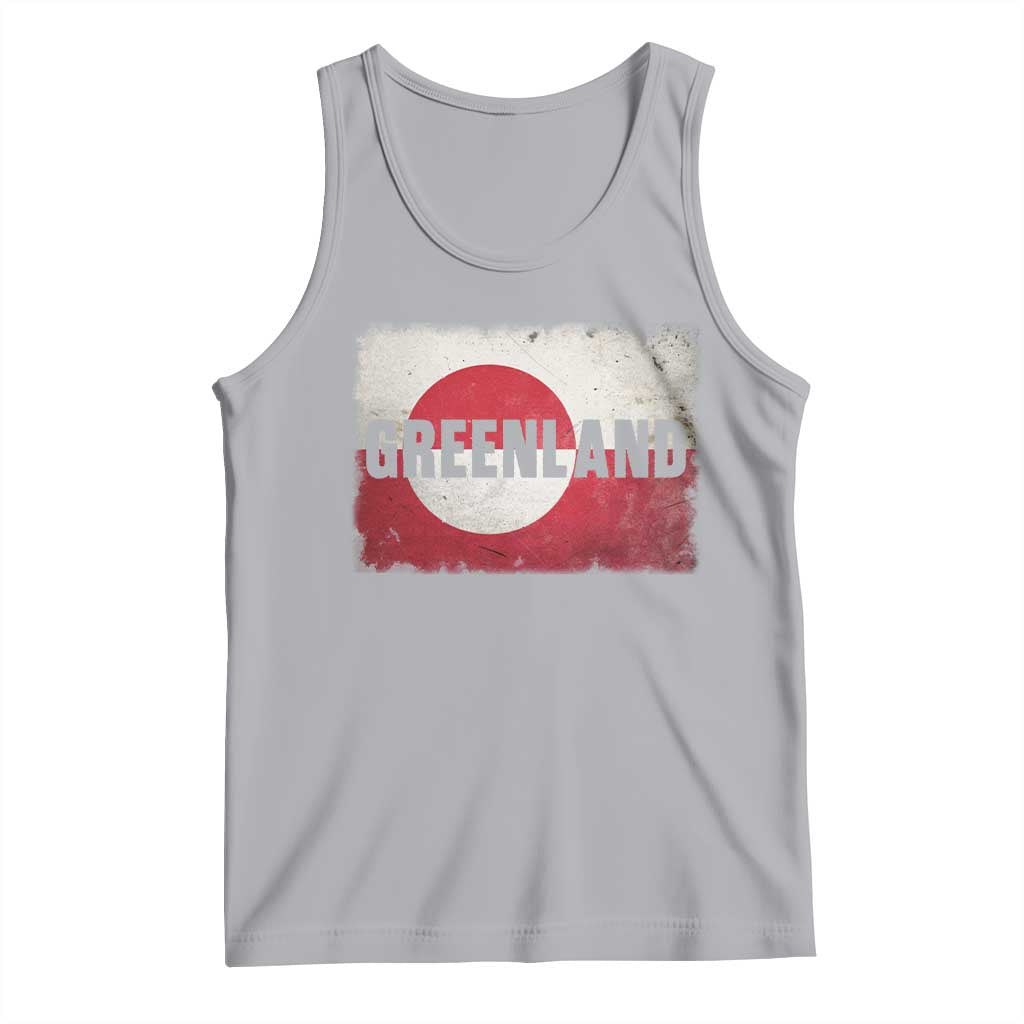 Greenland Pride Patriotic Greenlander Heritage Vintage Flag Tank Top