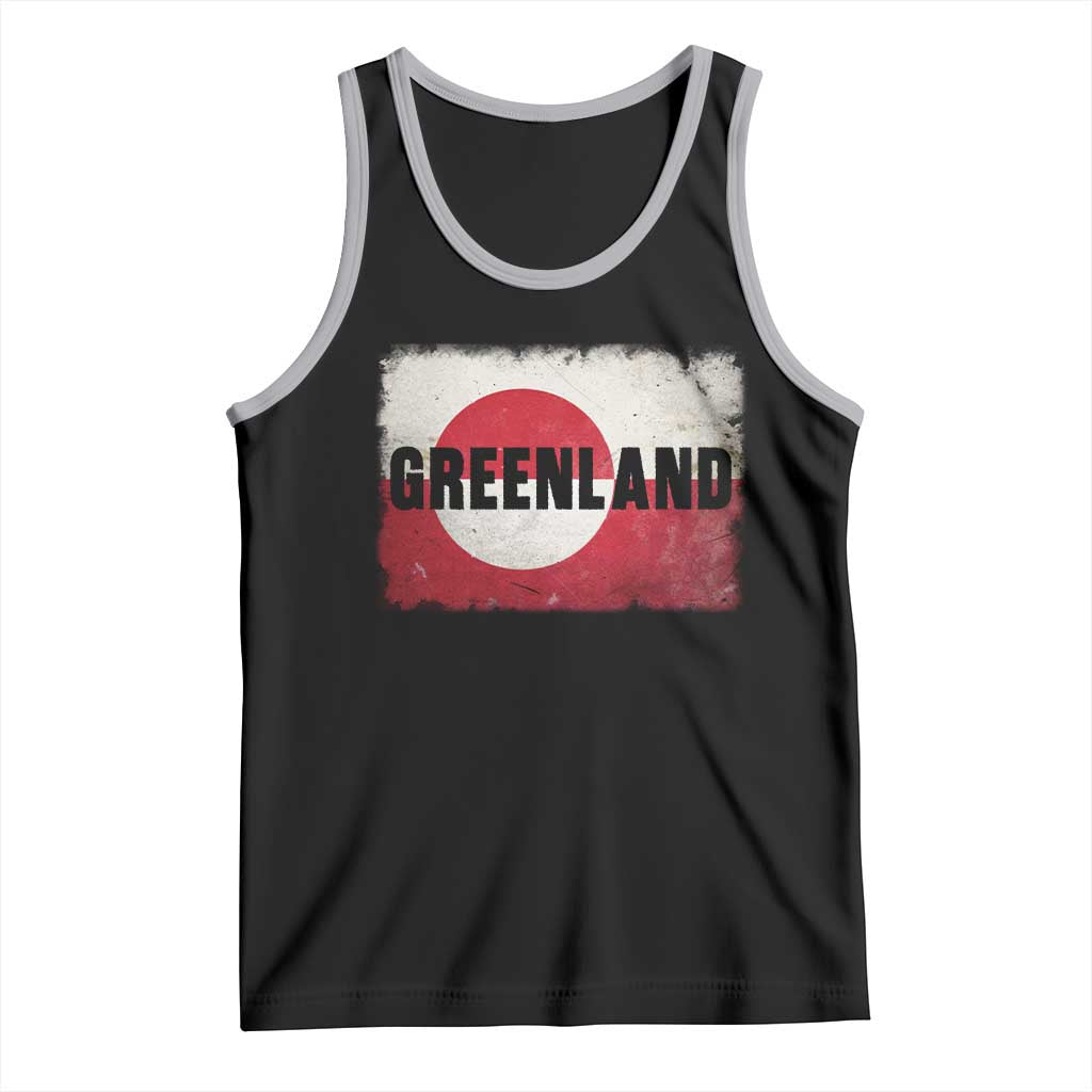 Greenland Pride Patriotic Greenlander Heritage Vintage Flag Tank Top