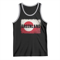 Greenland Pride Patriotic Greenlander Heritage Vintage Flag Tank Top