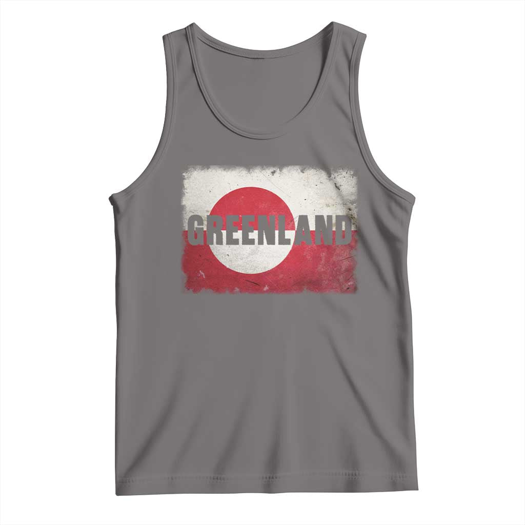 Greenland Pride Patriotic Greenlander Heritage Vintage Flag Tank Top