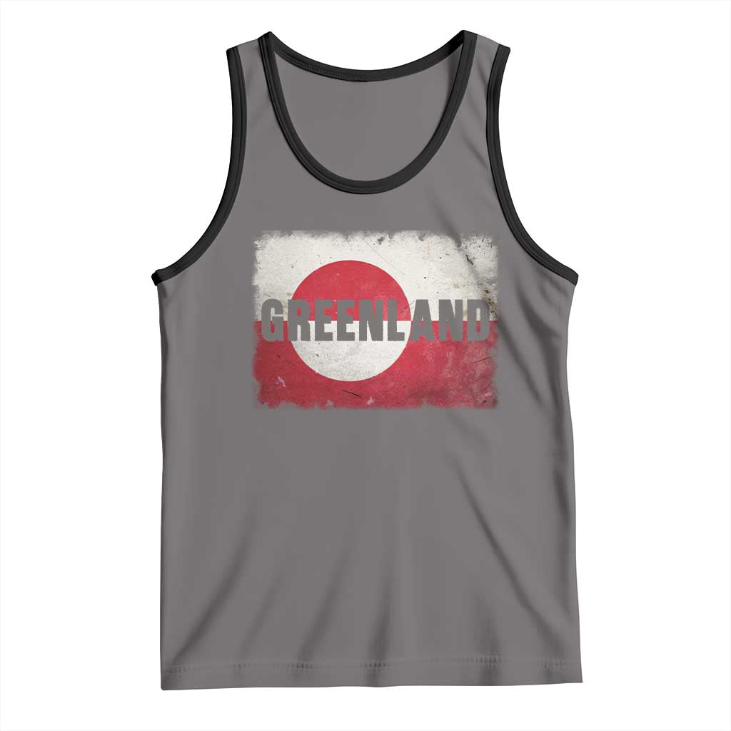 Greenland Pride Patriotic Greenlander Heritage Vintage Flag Tank Top