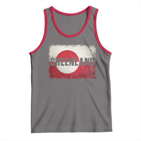 Greenland Pride Patriotic Greenlander Heritage Vintage Flag Tank Top