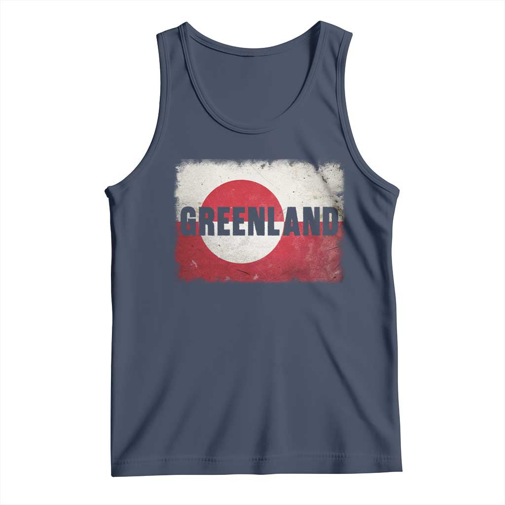 Greenland Pride Patriotic Greenlander Heritage Vintage Flag Tank Top
