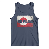 Greenland Pride Patriotic Greenlander Heritage Vintage Flag Tank Top