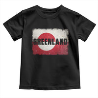 Greenland Pride Patriotic Greenlander Heritage Vintage Flag Toddler T Shirt