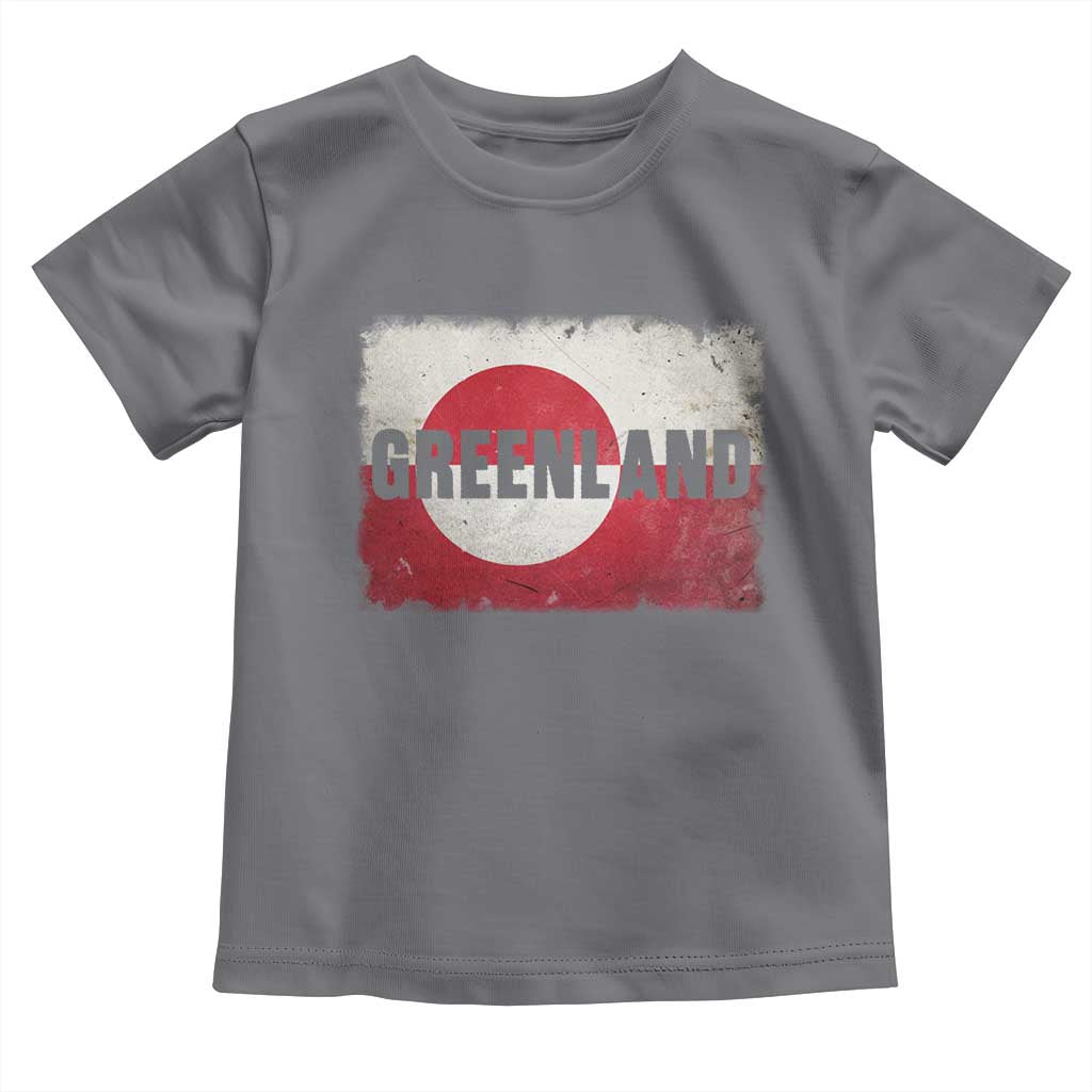 Greenland Pride Patriotic Greenlander Heritage Vintage Flag Toddler T Shirt