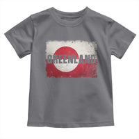 Greenland Pride Patriotic Greenlander Heritage Vintage Flag Toddler T Shirt