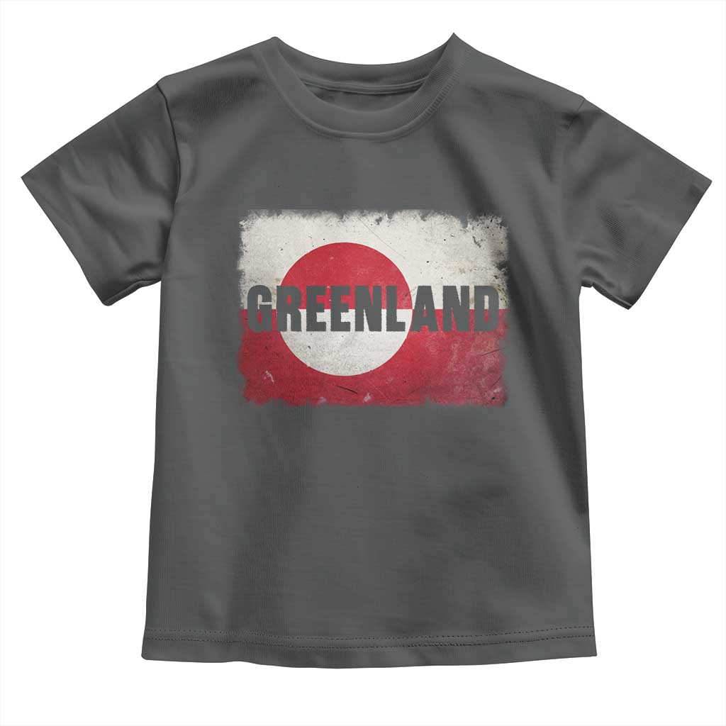 Greenland Pride Patriotic Greenlander Heritage Vintage Flag Toddler T Shirt