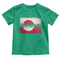 Greenland Pride Patriotic Greenlander Heritage Vintage Flag Toddler T Shirt