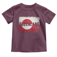 Greenland Pride Patriotic Greenlander Heritage Vintage Flag Toddler T Shirt