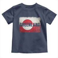 Greenland Pride Patriotic Greenlander Heritage Vintage Flag Toddler T Shirt