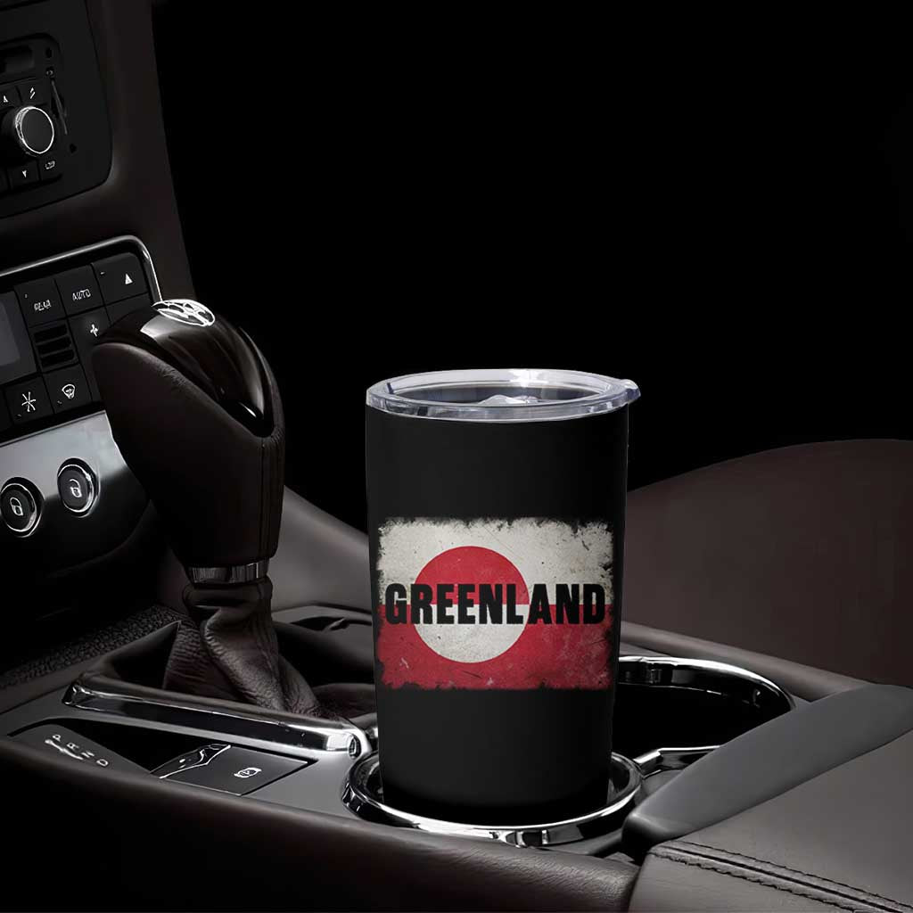 Greenland Pride Patriotic Greenlander Heritage Vintage Flag Tumbler Cup