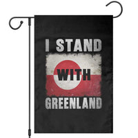 I Stand With Greenland Garden Flag Support Greenlanders Vintage Greenland Flag