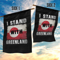 I Stand With Greenland Garden Flag Support Greenlanders Vintage Greenland Flag