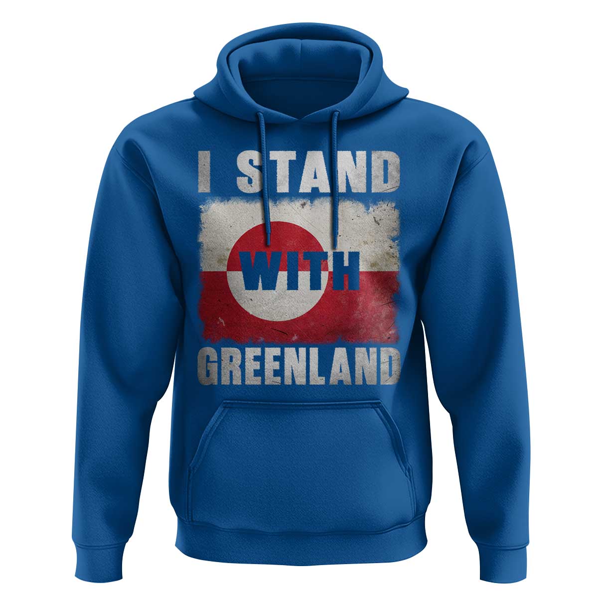 I Stand With Greenland Hoodie Support Greenlanders Vintage Greenland Flag