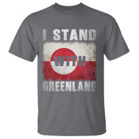 I Stand With Greenland T Shirt Support Greenlanders Vintage Greenland Flag