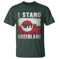 I Stand With Greenland T Shirt Support Greenlanders Vintage Greenland Flag