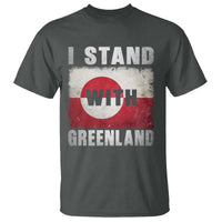 I Stand With Greenland T Shirt Support Greenlanders Vintage Greenland Flag