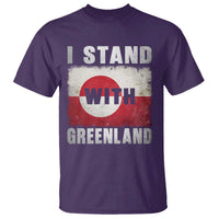 I Stand With Greenland T Shirt Support Greenlanders Vintage Greenland Flag