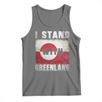 I Stand With Greenland Tank Top Support Greenlanders Vintage Greenland Flag