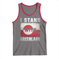 I Stand With Greenland Tank Top Support Greenlanders Vintage Greenland Flag